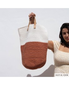 Patrón a crochet de bolso grande