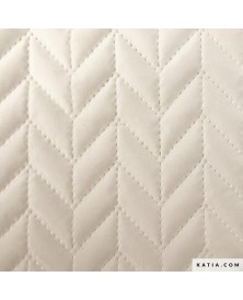 Tela Techno Peachskin acolchada Pad Sand