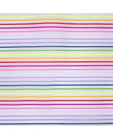 Tela Tejido de rejilla de rayas multicolor Transparente