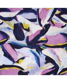 Tela viscosa Rayon Lilac Butterfly Chalis