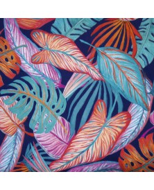 Tela de Rayon Tortoise Leaves