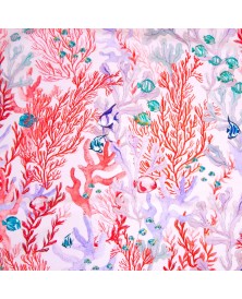 Lycra baño estampada Red Seabed