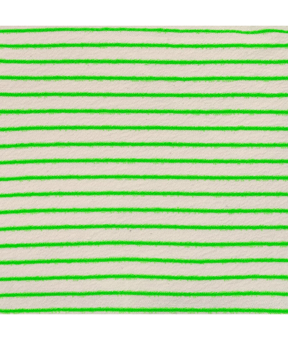 Slub Jersey Stripes Green Fluor