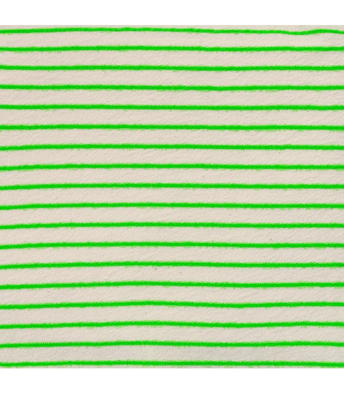 Slub Jersey Stripes Green Fluor