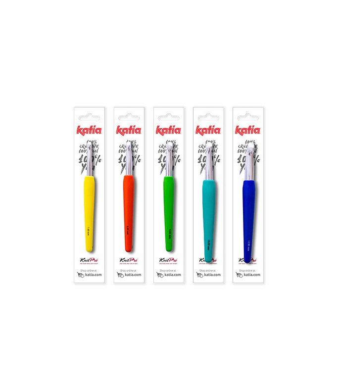 Ganchillo Aluminio 7-12mm Colores