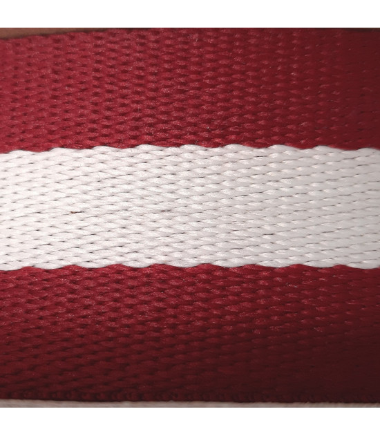 
                                                                                            Cinta Mochila Listas Algodón Rojo
                                                                                    