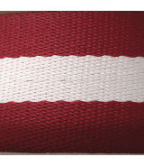 Cinta Mochila Listas Algodón Rojo