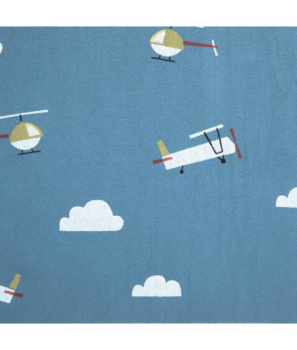 Rustic Cotton Planes Jade