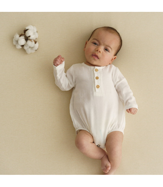 Purest Cotton Mousseline Raw White