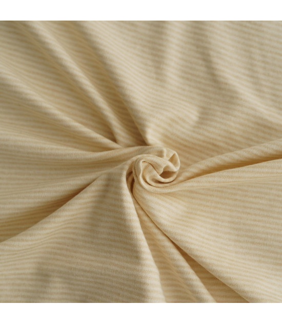 
                                                                                            Purest Cotton Knit Stripes Ecru Brown
                                                                                    