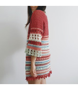 Kit Kimono a crochet Coral de Ahuyama