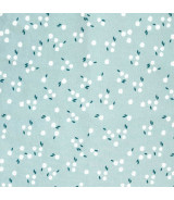 Tela Viyela Cotton Print Little Blue Flowers