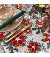 Tela Xmas Poplin Poinsettia