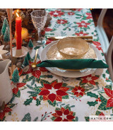 Tela Xmas Poplin Poinsettia
