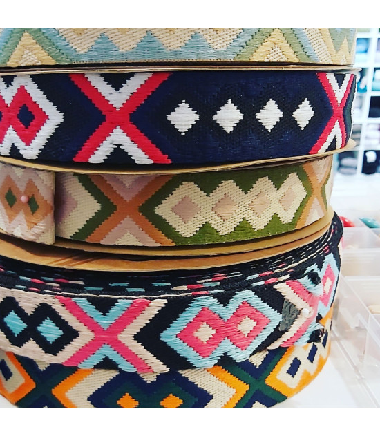Cinta Étnica Naranja mochila