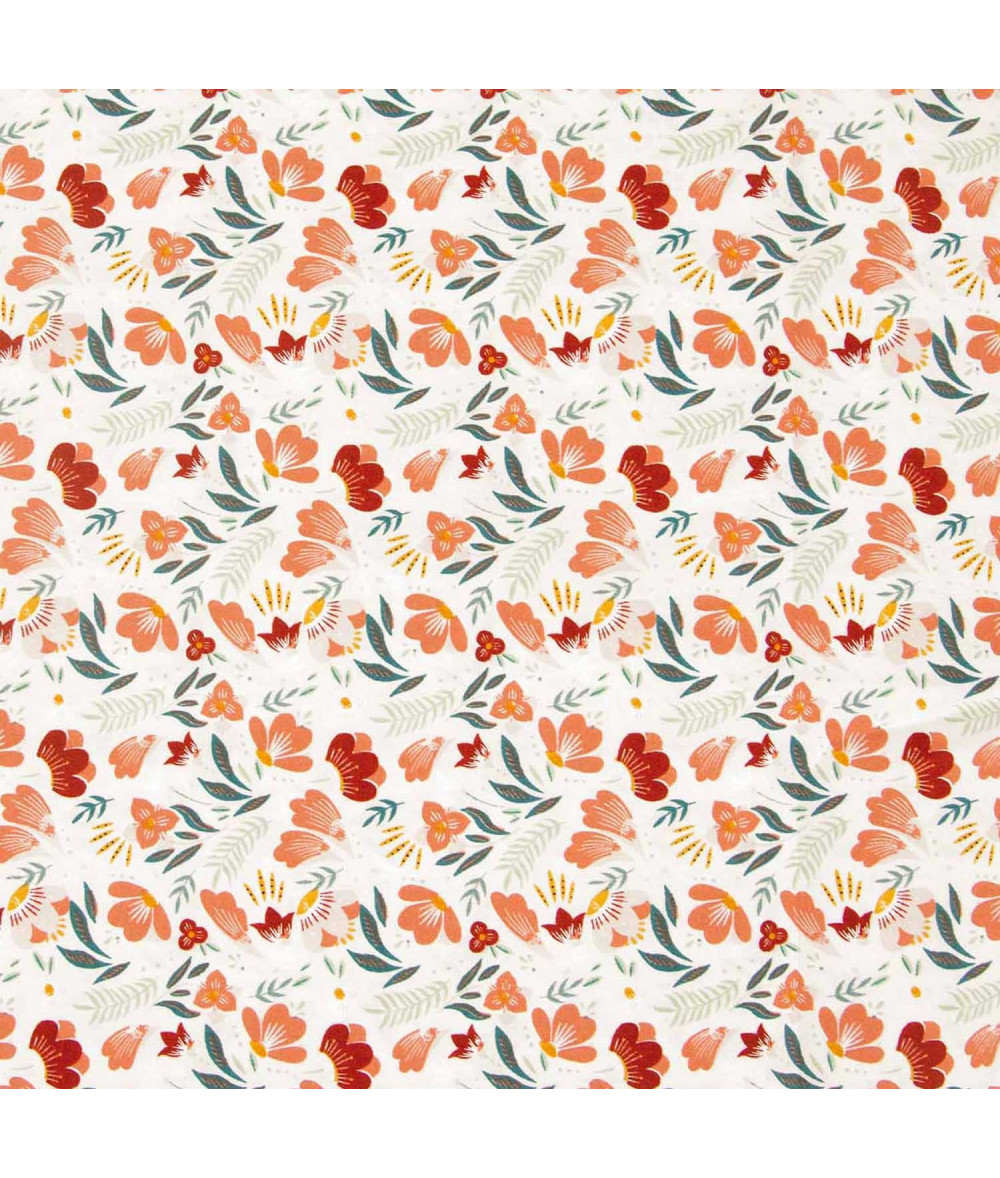 Tela popelín Africa Flowers