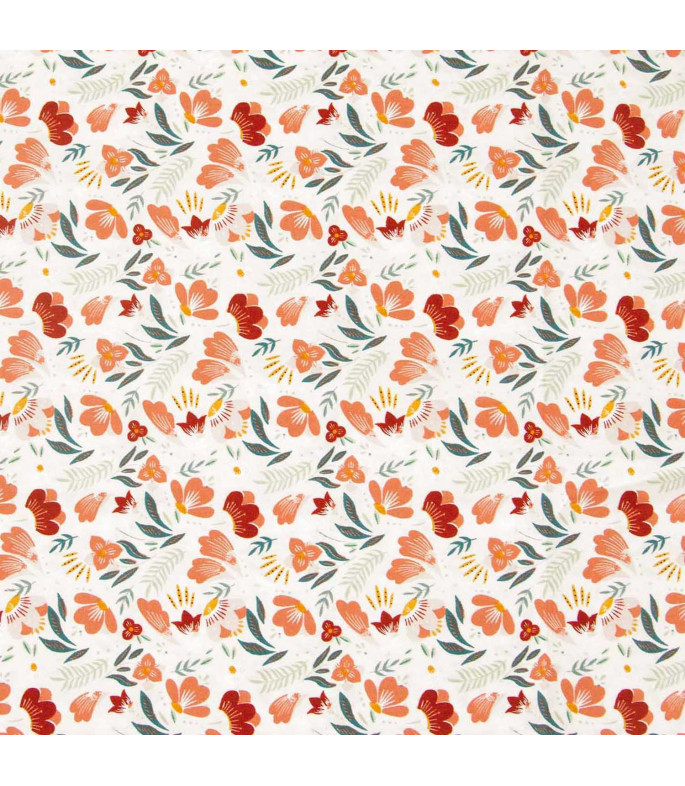 Tela popelín Africa Flowers
