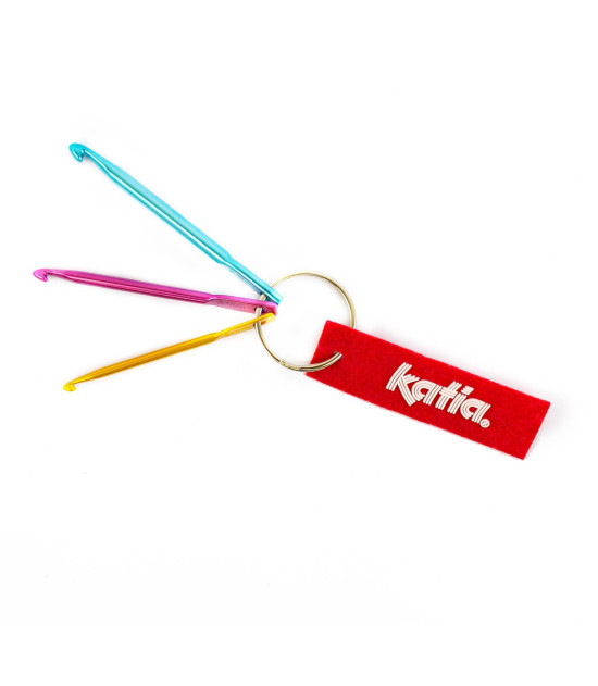 
                                                                                            Llavero 3 ganchillos Katia
                                                                                    