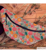 Tela Cork Gold Print Summer Fruits
