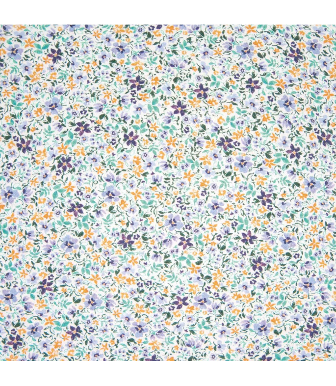 Tela Viscosa Lavender Flowers