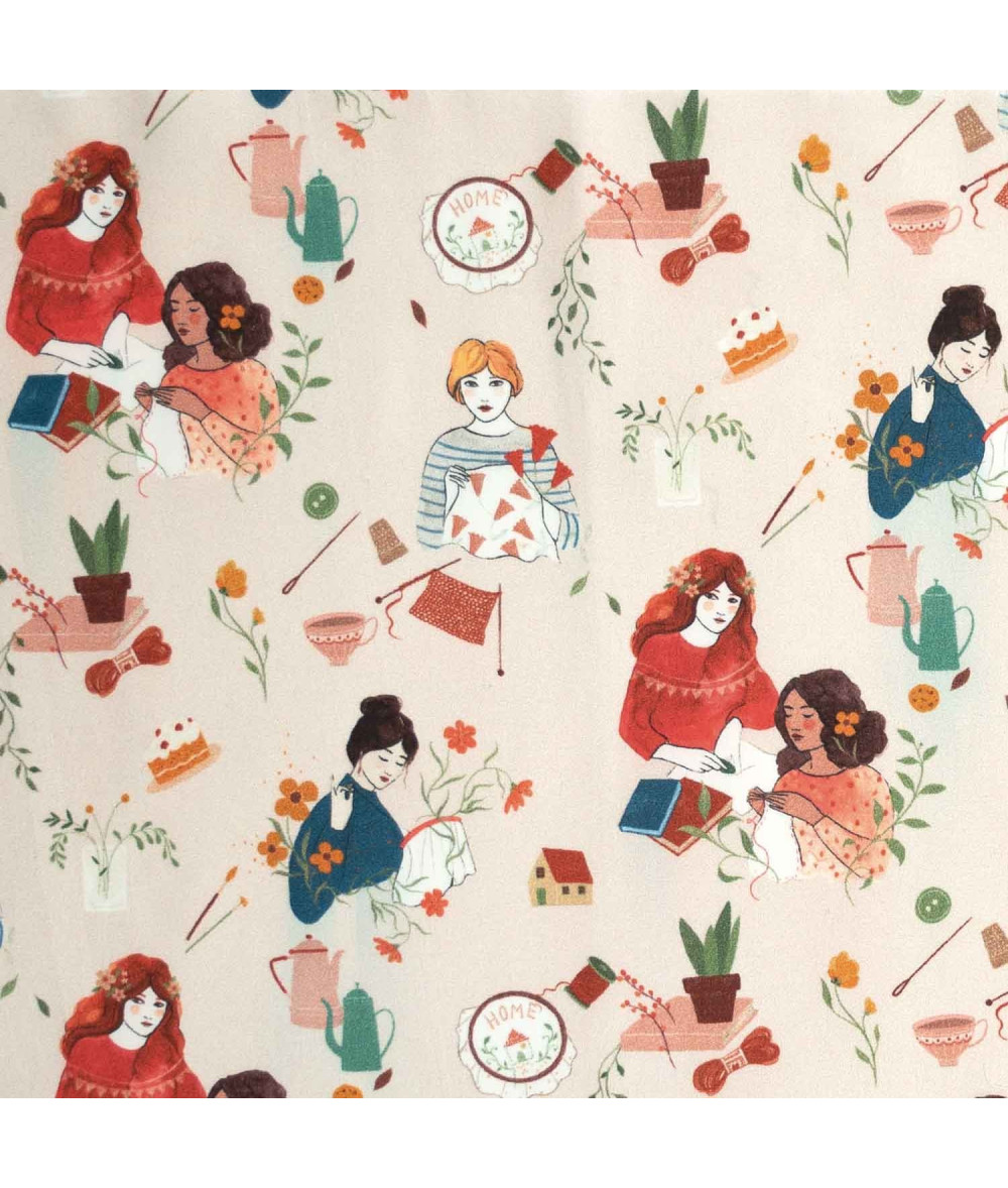 Tela popelín Knit & Sew