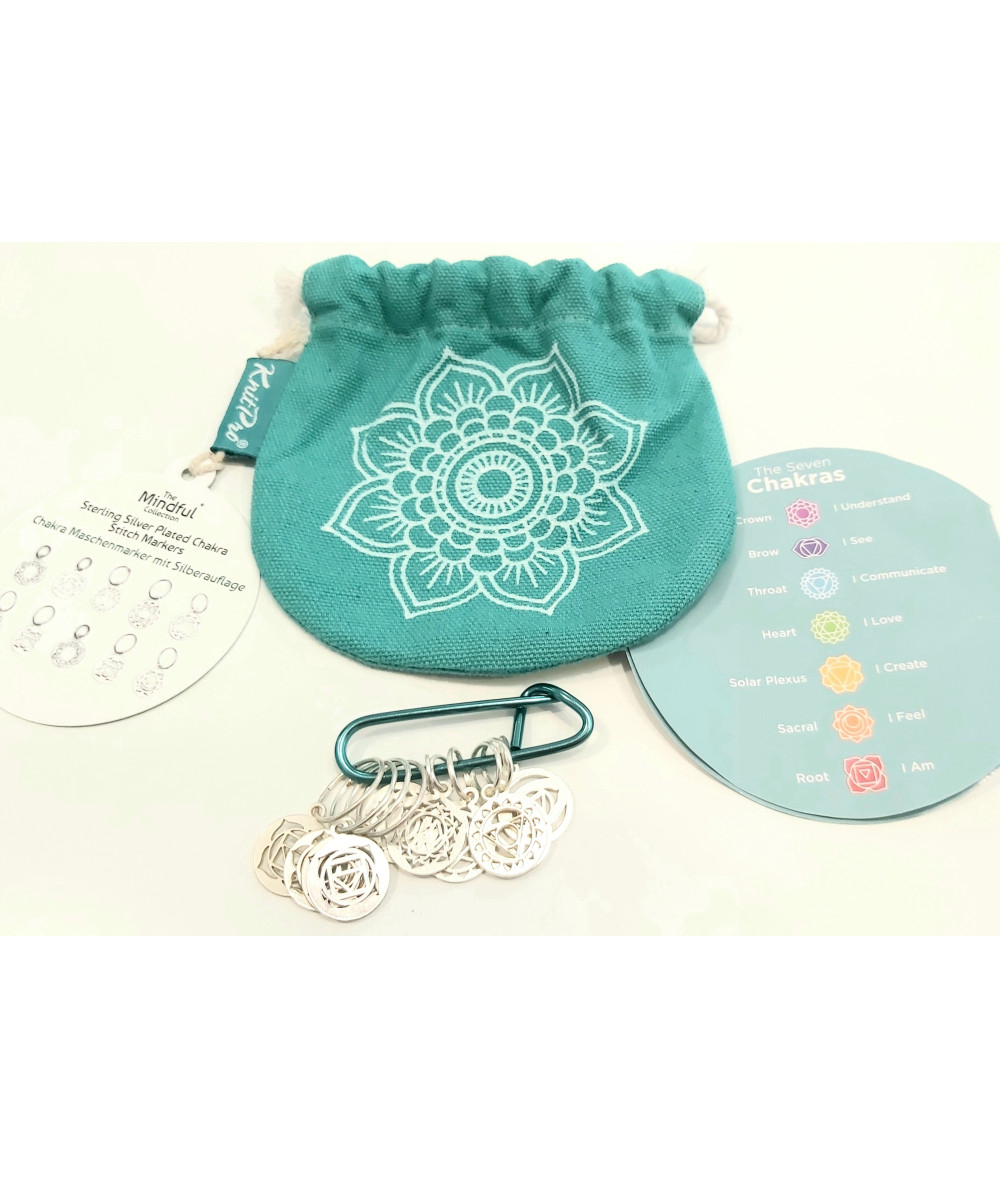 Marcadores plata Mindful KnitPro