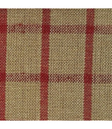 Tela Tramado Americano Willson Cuadros Granate - Patchwork