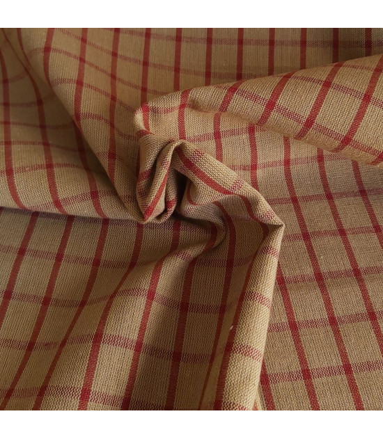 Tela Tramado Americano Willson Cuadros Granate - Patchwork