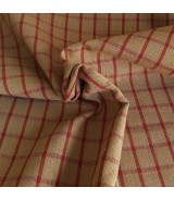 Tela Tramado Americano Willson Cuadros Granate - Patchwork