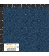 Tela Tiny Mixture Azul Oscuro