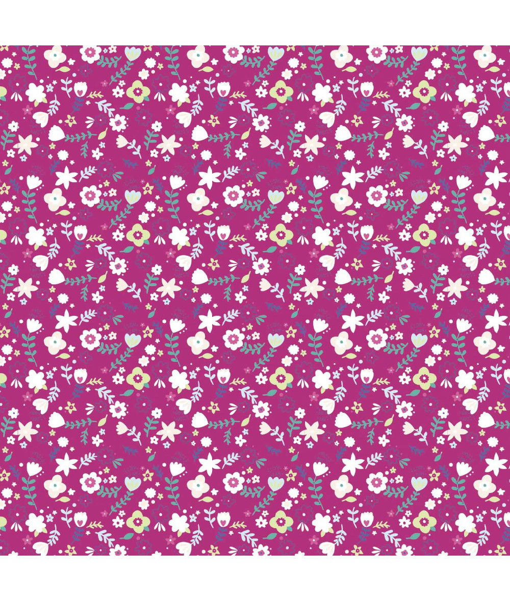 Popelín Tropica Flowers
