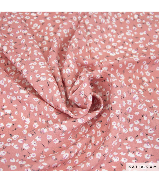 Viscosa Print Azalea Pink