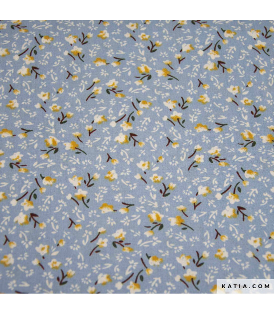 
                                                                                            Viscosa Print Azalea Blue
                                                                                    