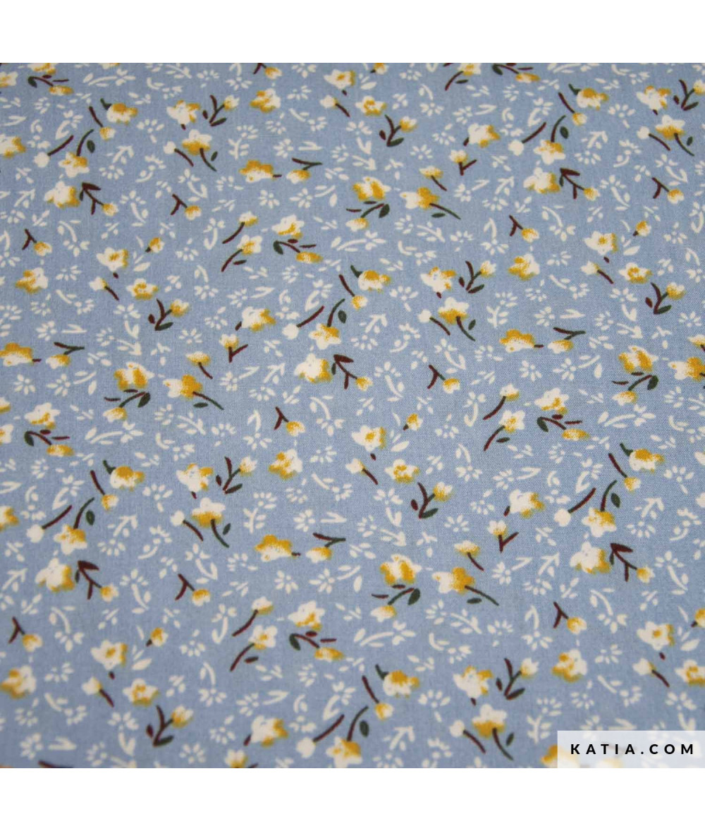 Viscosa Print Azalea Blue