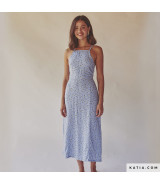 Viscosa Print Azalea Blue