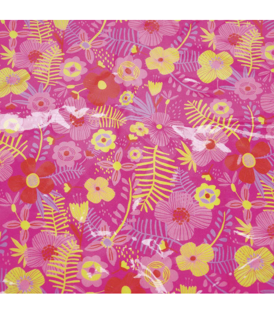 
                                                                                            Tela plastica Cotton Laminated PU Tropical Fuchsia
                                                                                    