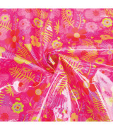 Tela plastica Cotton Laminated PU Tropical Fuchsia