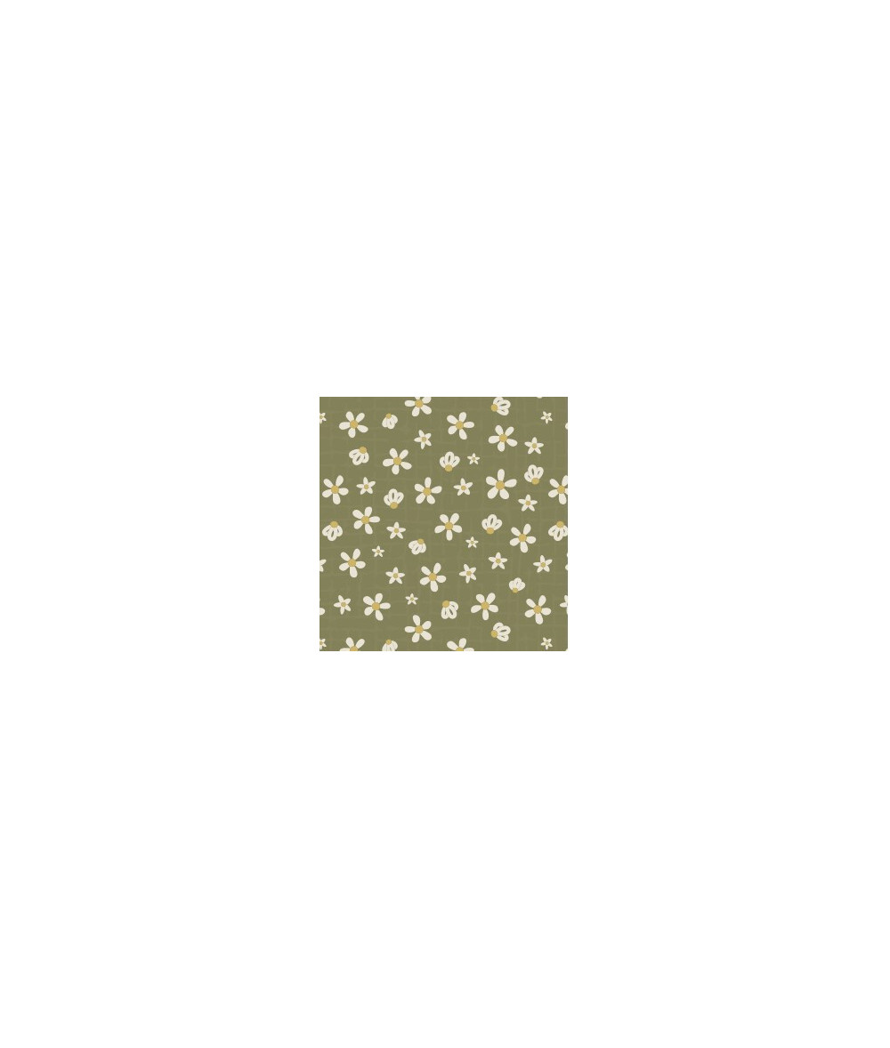 Tela Good Boy ´N´Kitty Flores Verde