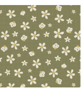Tela Good Boy ´N´Kitty Flores Verde