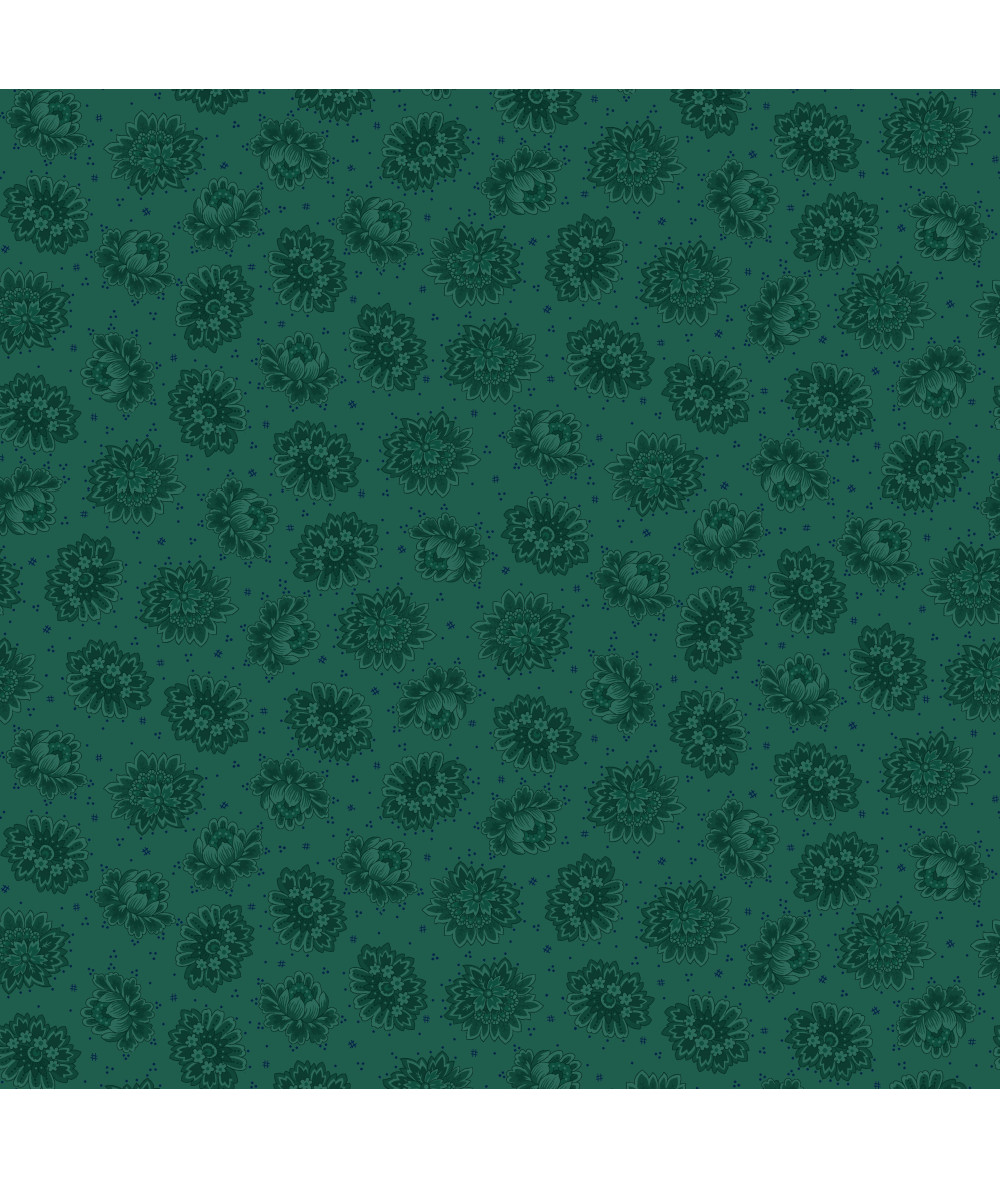 Tela Autumn Farmhouse Kim Diehl Verde Oscuro