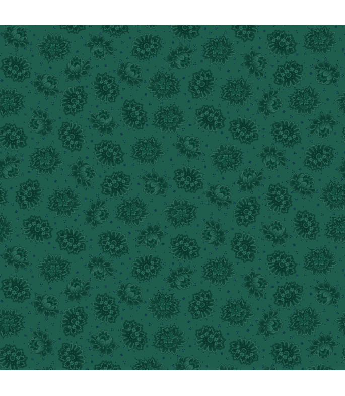 Tela Autumn Farmhouse Kim Diehl Verde Oscuro