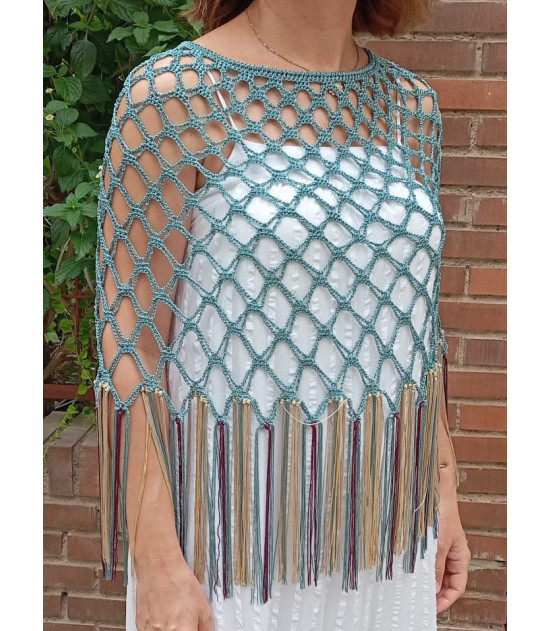
                                                                                            Patrón Poncho Crochet
                                                                                    