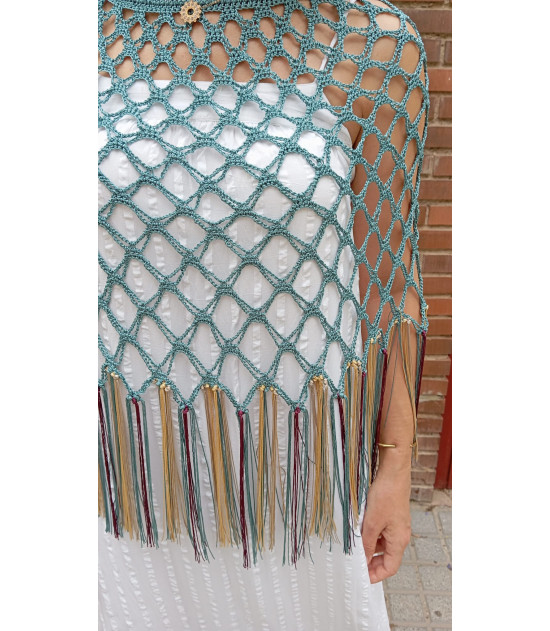 Kit Poncho Crochet Cuquillo