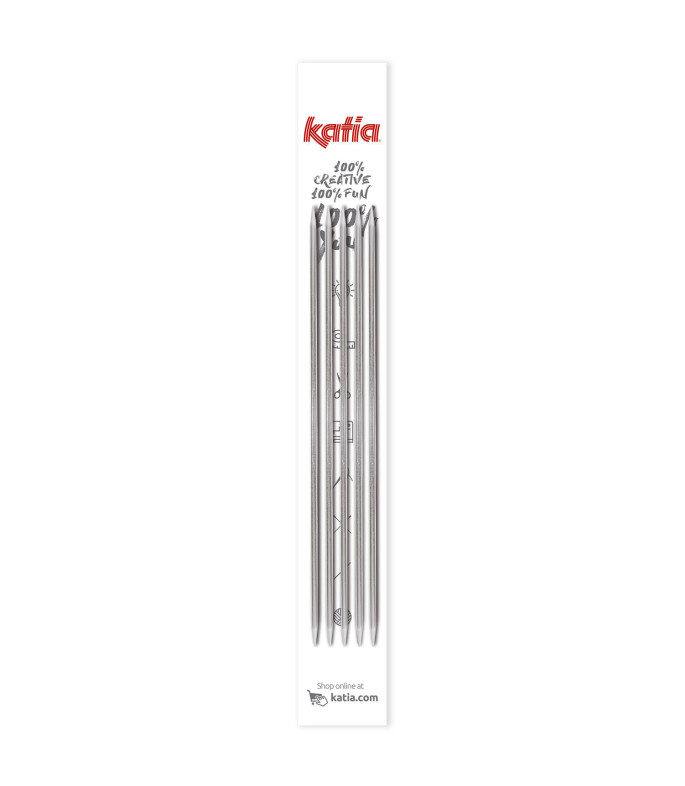 Agujas doble punta aluminio 20cm