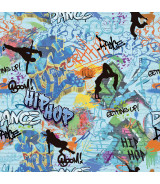 Tela plástica Cotton Laminated PU Hip Hop