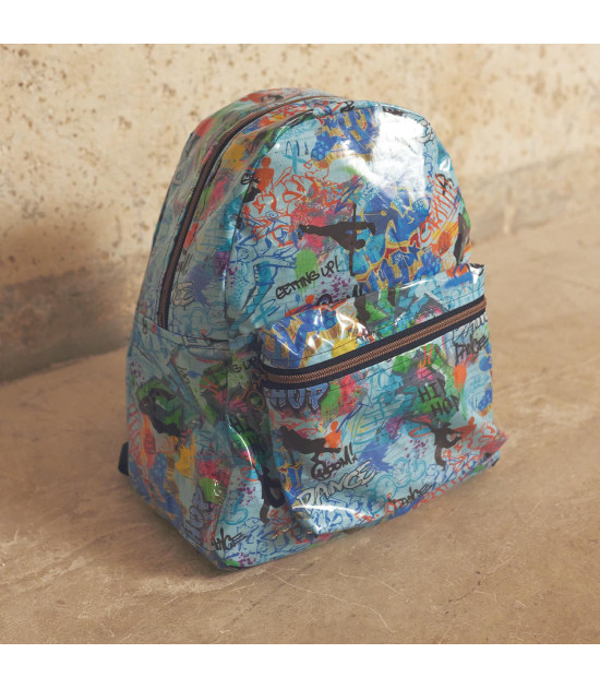Tela plástica Cotton Laminated PU Hip Hop