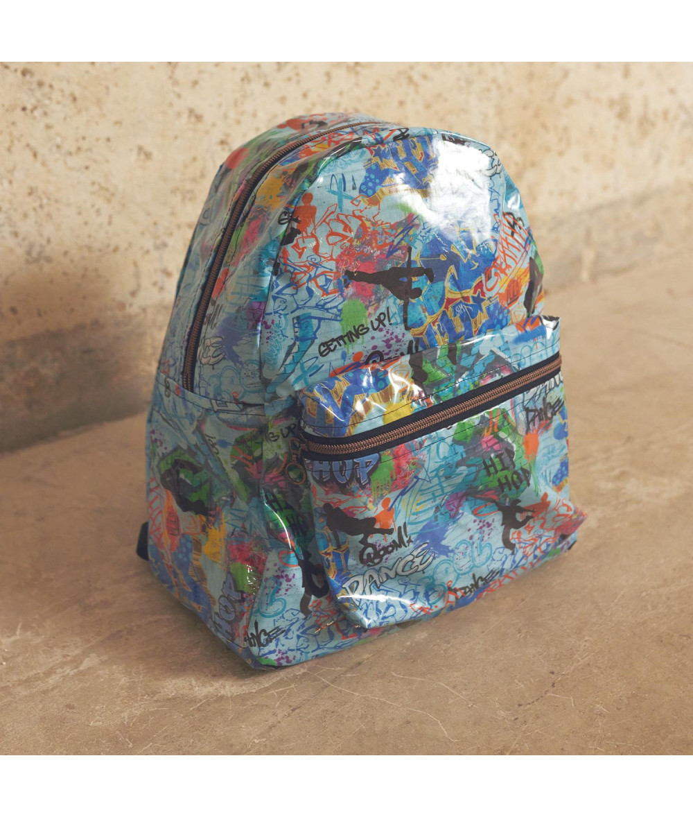 Tela plástica Cotton Laminated PU Hip Hop