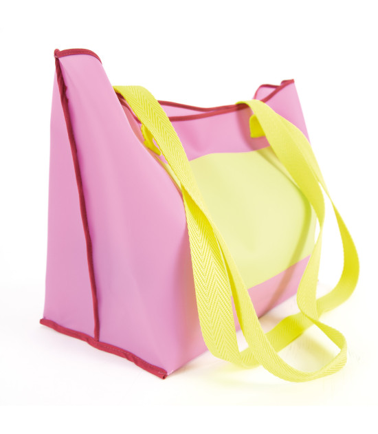 Material laminado de PVC amarillo lima