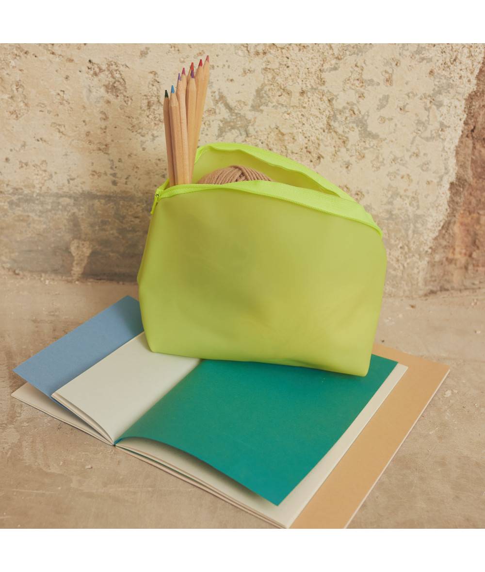 Material laminado de PVC amarillo lima
