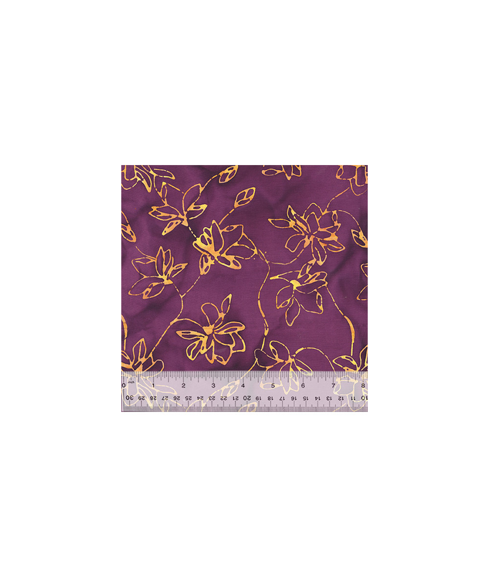 Tela Windham Fabrics Plum Fizz Lotus